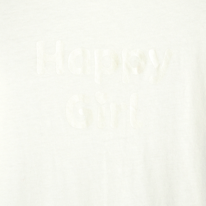 T-shirt à message blanc fille