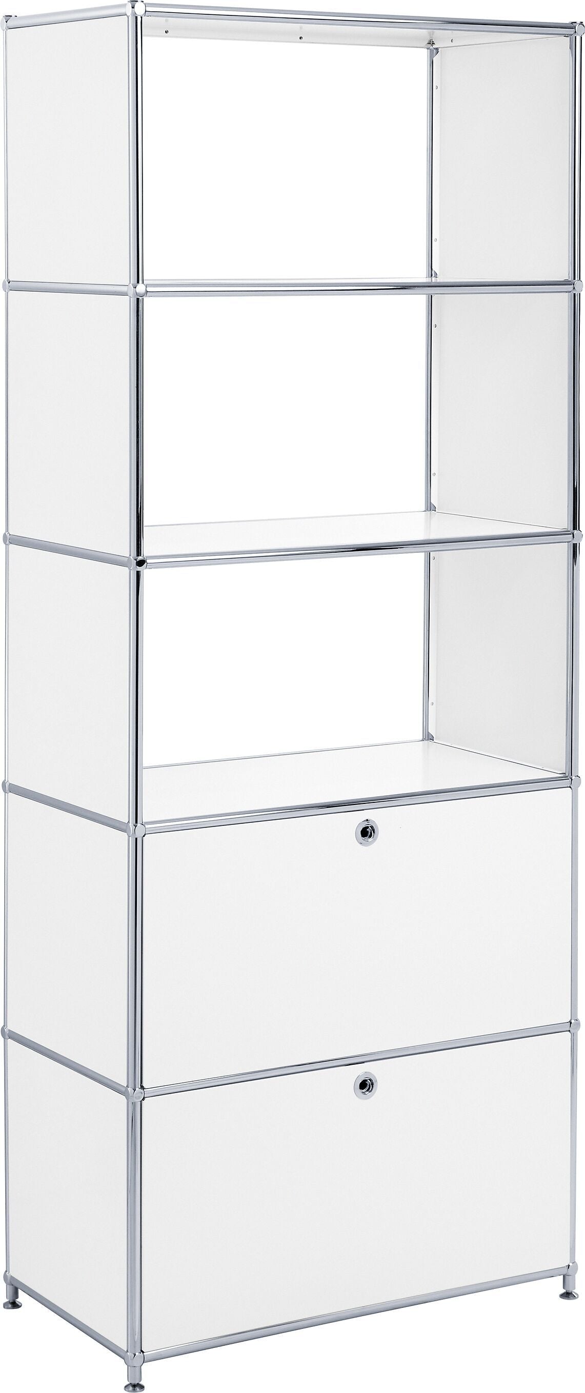 FLEXCUBE Regal - Weiss / B: 77.0 cm x T: 40.0 cm x H: 193.0 cm