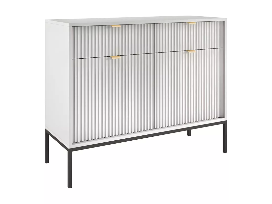 Buffet avec 2 portes et 2 tiroirs - Gris - LIOUBA de Pascal MORABITO
