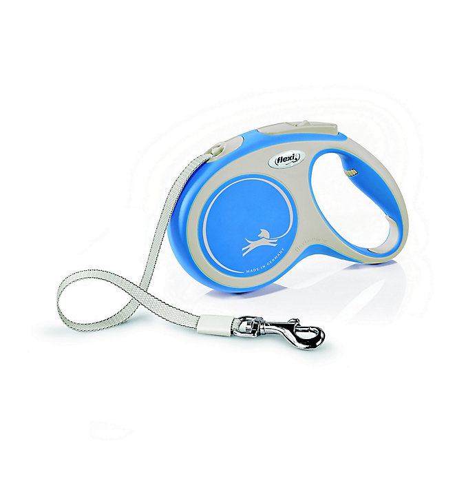 Laisse à enrouleur Flexi M L.5 m bleu pastel