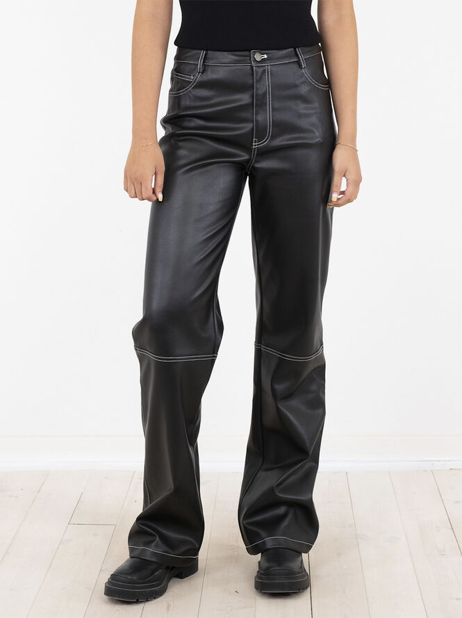 Neo Noir Jakoba Faux Stitch Pants Sort