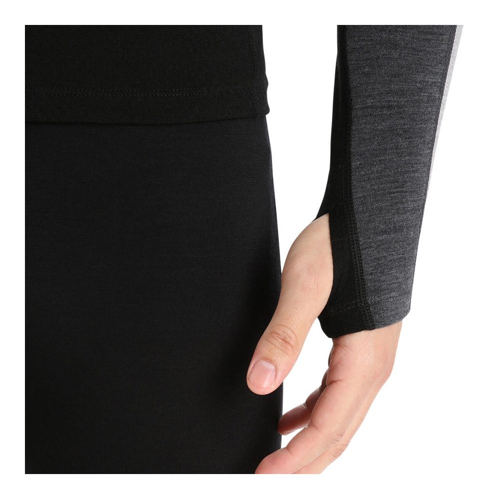Icebreaker ZONEKNIT 200 - Sous-couche Homme jet h/blk/m/cb
