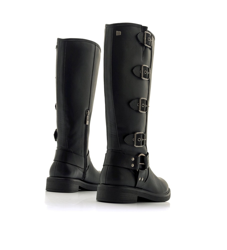 Botas Mustang marrom e preto