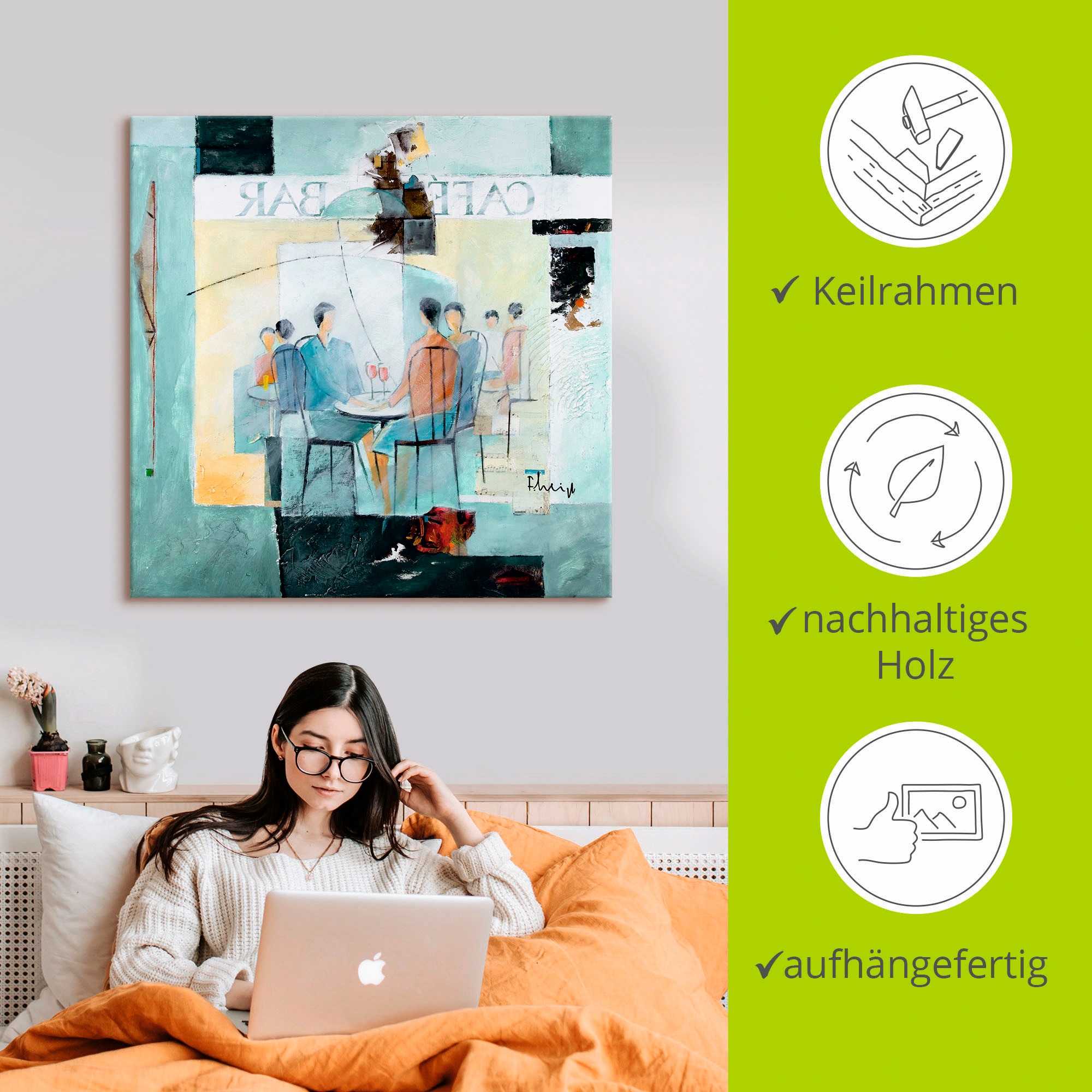 Artland Leinwandbild »Geschmack von Zitronen« Gruppen & Familien 1 Stk. tlg. als Leinwandbild, Poster, Wandaufkleber in verschied. Grössen