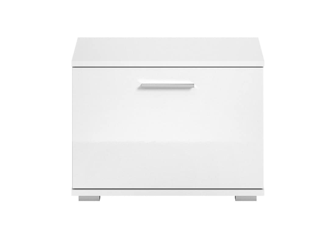 Sitzbank Prego 55x40x37 cm, weiß hochglanz