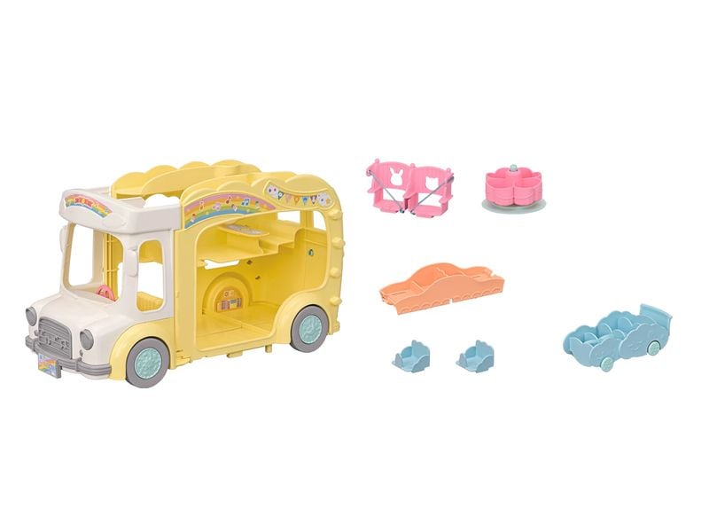 Sylvanian Families Sylvanian Families Bus Regenbogen Erlebn Spiel-Set