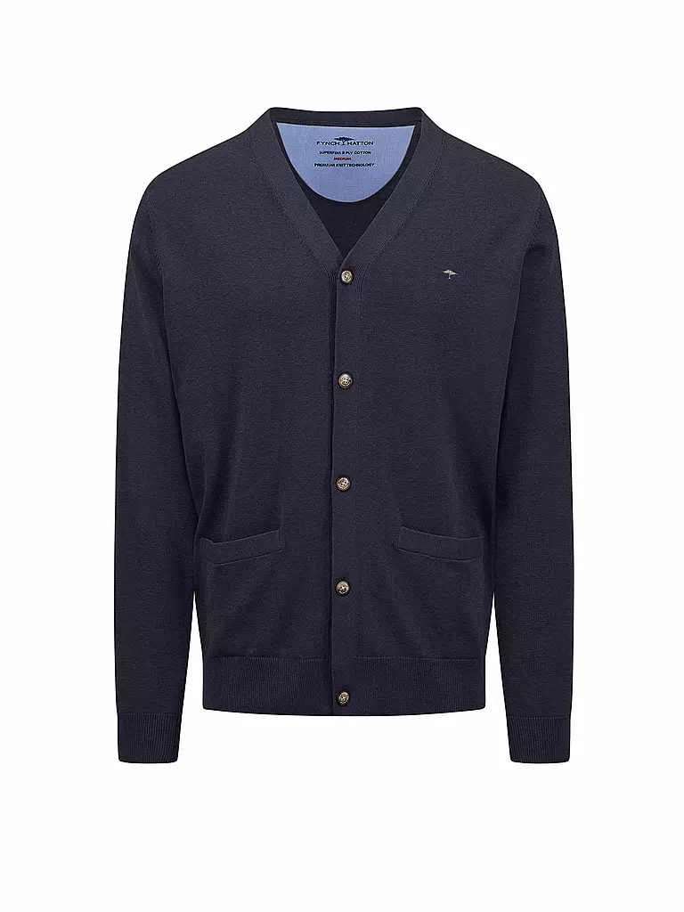 FYNCH HATTON Strickjacke dunkelblau