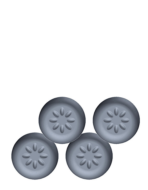 Patin glisseur adhésif rond gris Scotch ø30 mm, lot de 4