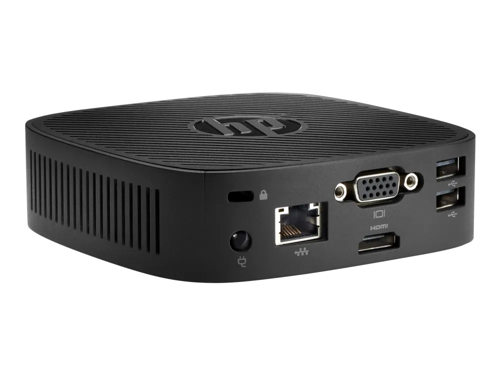 HP t240 - Tynd klient - USFF 1 x Atom x5 Z8350 / op til 1.92 GHz - RAM 2 GB - flash - eMMC 8 GB - Gigabit Ethernet - HP ThinPro - skærm: ingen