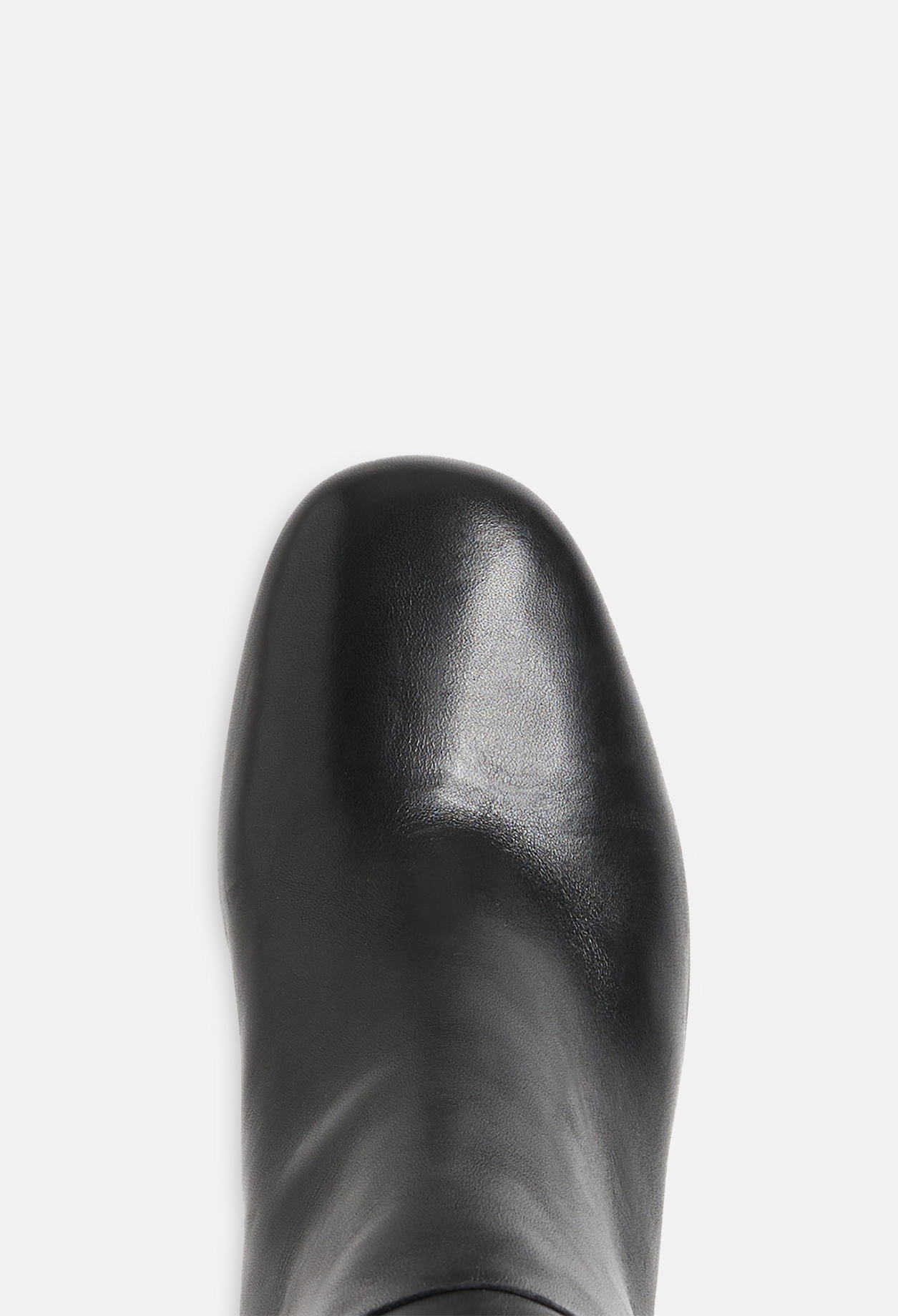 Bottes noires &agrave; talons cuir