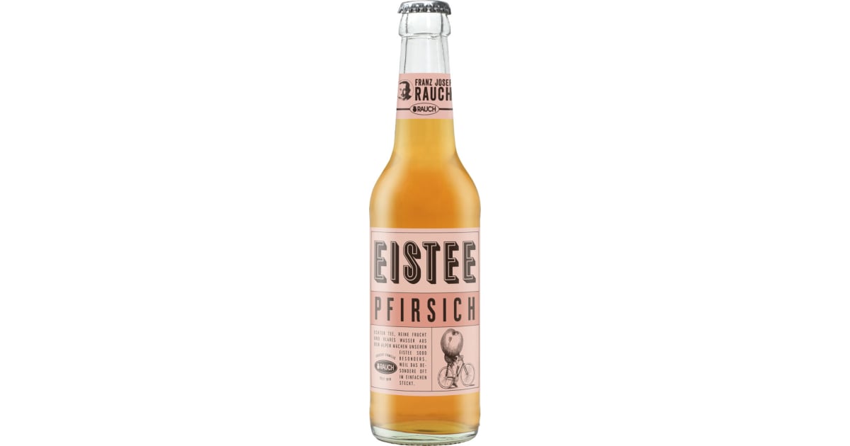 Rauch Eistee Pfirisch 0,33 Liter (Mehrweg)