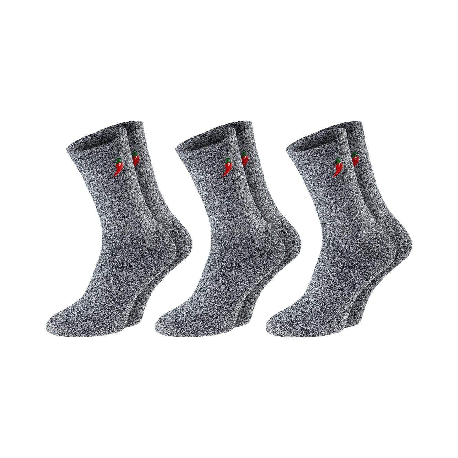 Chili Lifestyle Trekking Socken Baumwolle3 Paar gepolstert