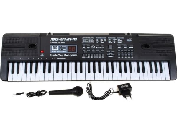 Tastatur med læringsfunksjon for barn fra 5 år og oppover Mikrofon + opptaksradio - Modellnr. 012