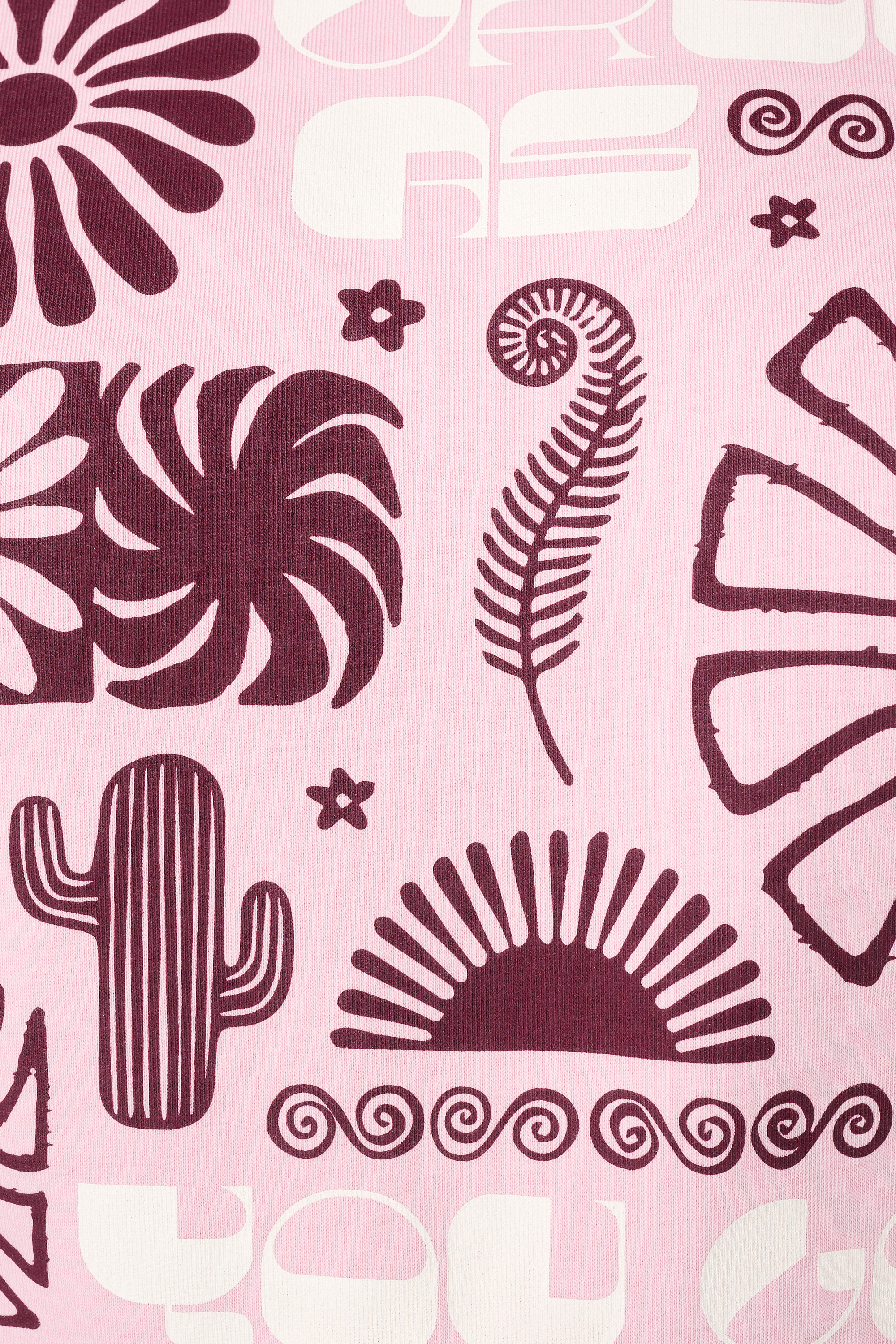 Sweater met print Licht rose