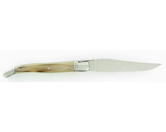 Laguiole Corne Carbone Couteau de poche Laguiole par Chazeau Honoré