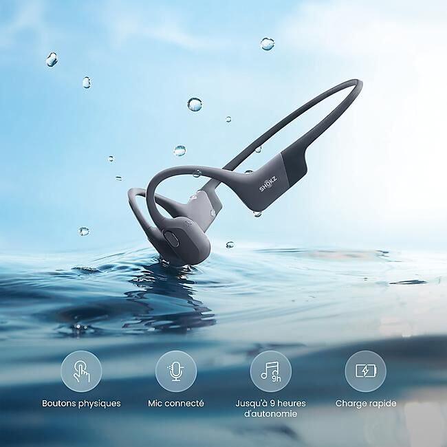 SHOKZ - CASQUE A CONDUCTION OSSEUSE OPENSWIM PRO