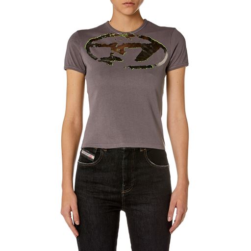 Diesel T-uncutie Long T-shirt, Frost Gray, XL