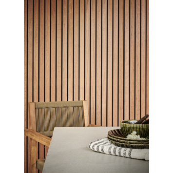 Lattenwand voor buiten 236x55 cm, dikte 34mm