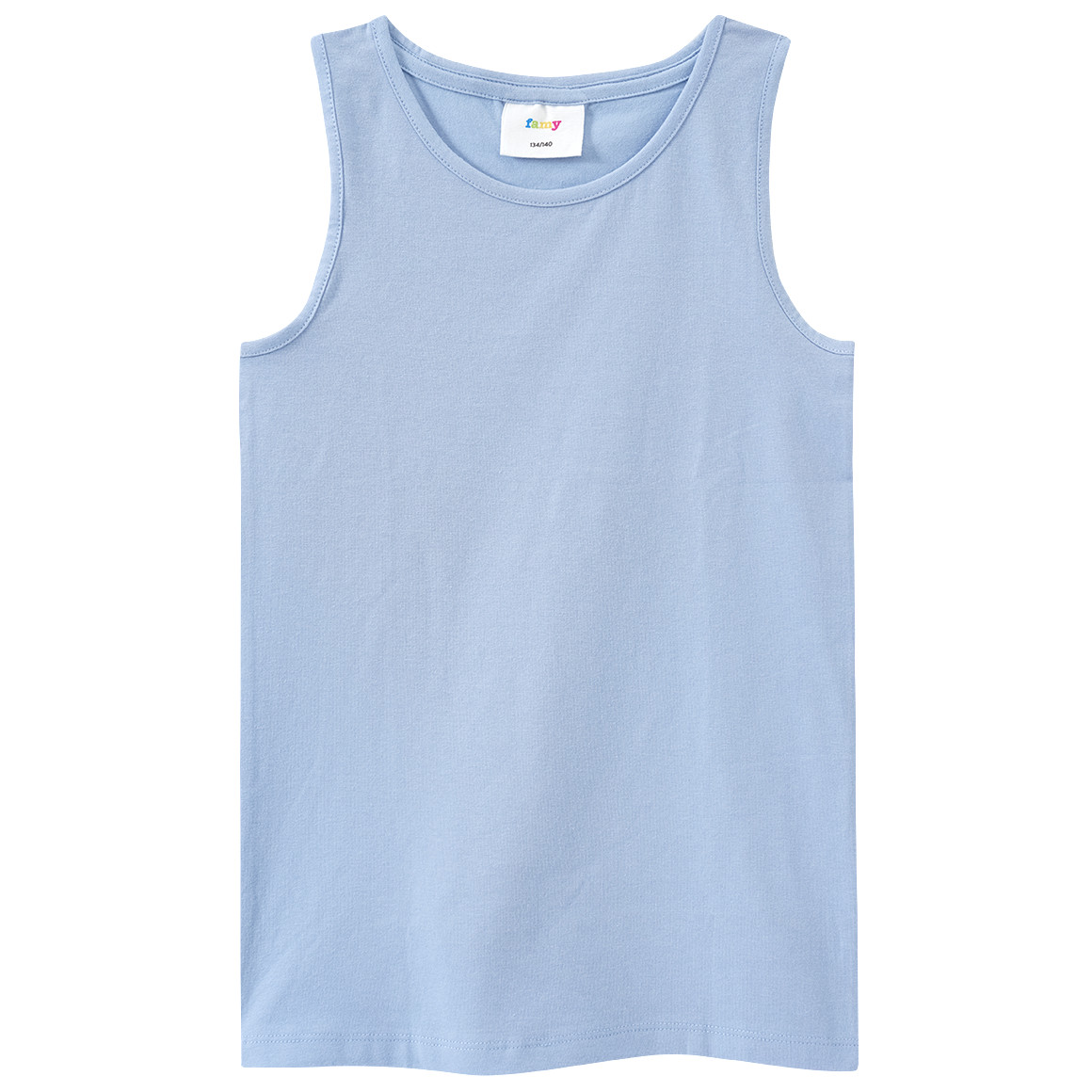 Famy 3 Mädchen Tops im Basic-Look rosa / hellblau / dunkelblau