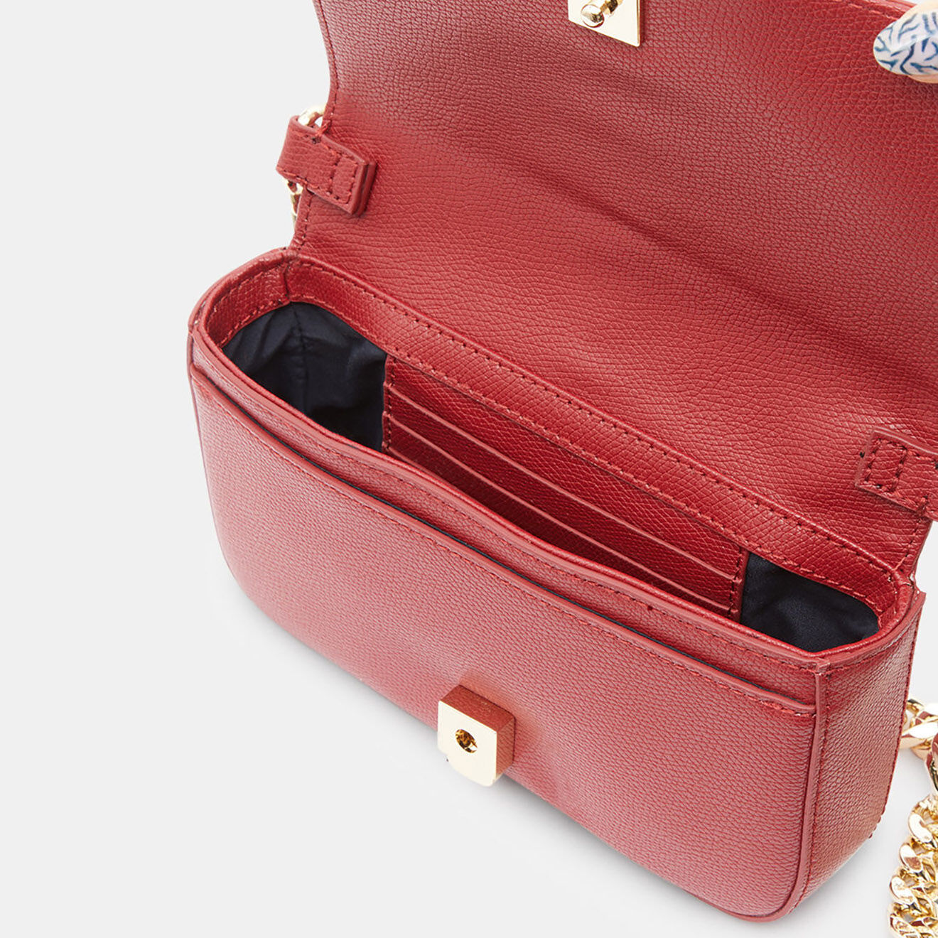 Tommy Hilfiger Sac pochette Plush crossover rouge - 13x19x4 cm