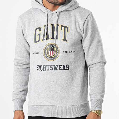 Sweat Capuche Crest Shield 2037028 Gris Chiné