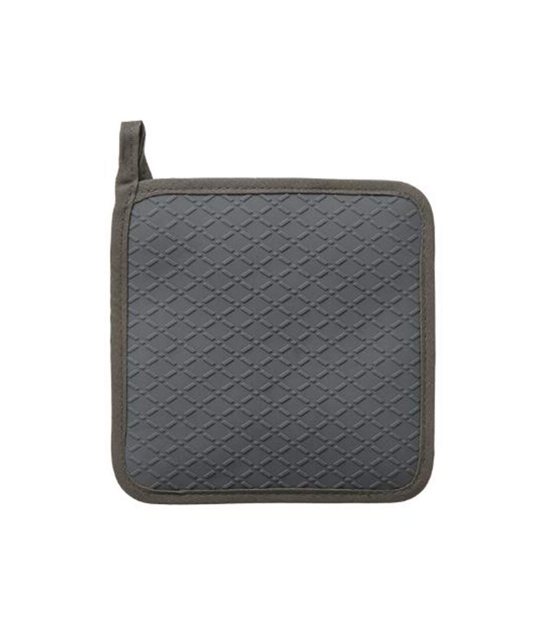 Manique de Cuisine Tissu & Silicone 18cm Gris