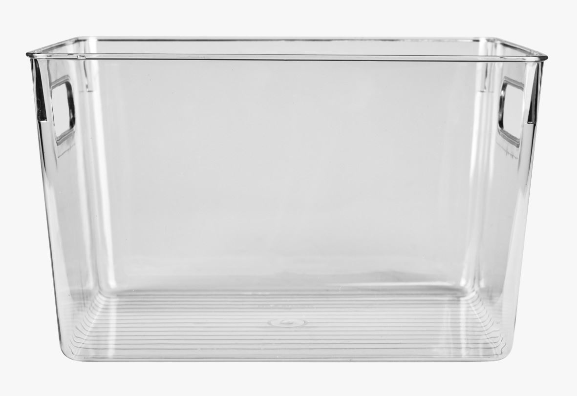 Oppbevaringsboks transparent - 25x33,5x20 cm