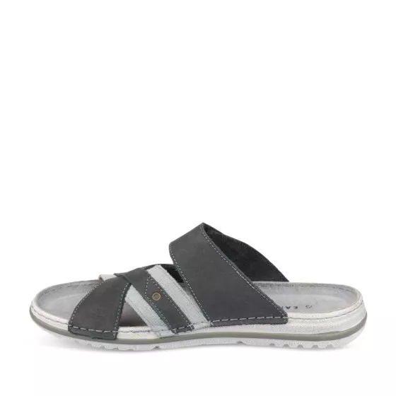 Mules GRIS CAPE BOARD CUIR