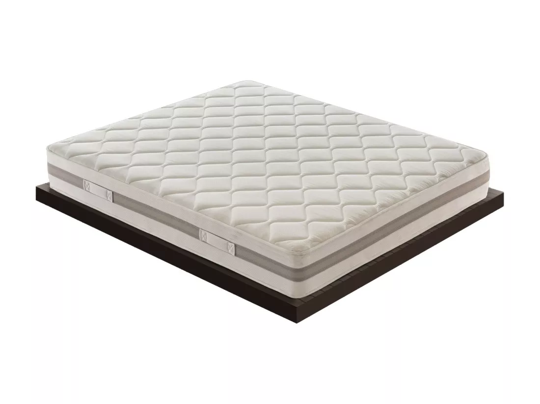 Matelas à Ressorts ensachés et mousse mémoire 9 Zones de confort Hauteur 22 cm 180x200 cm