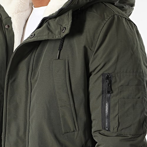 Parka Capuche Vert Kaki