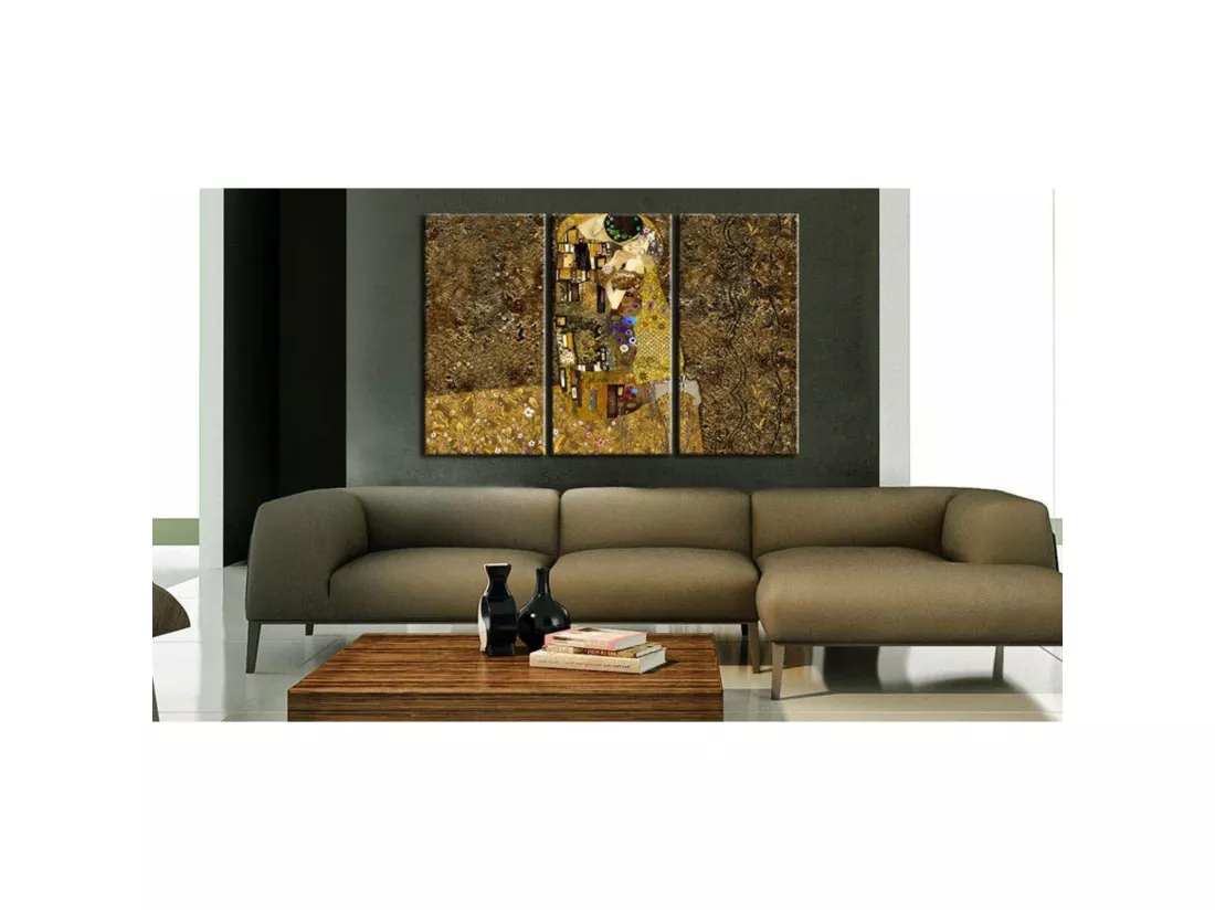 Tableau klimt inspiration baiser - 120 x 80 cm