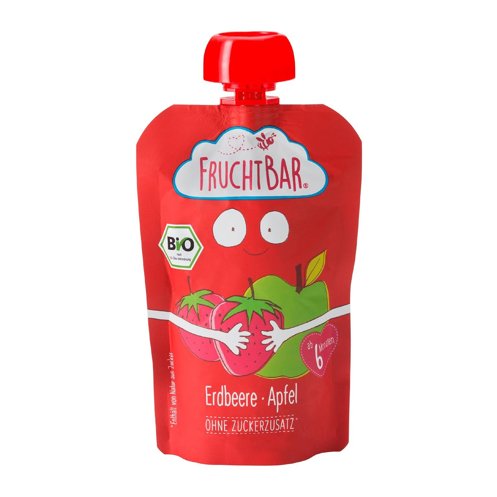 Fruchtbar Quetsche Erdbeere-Apfel