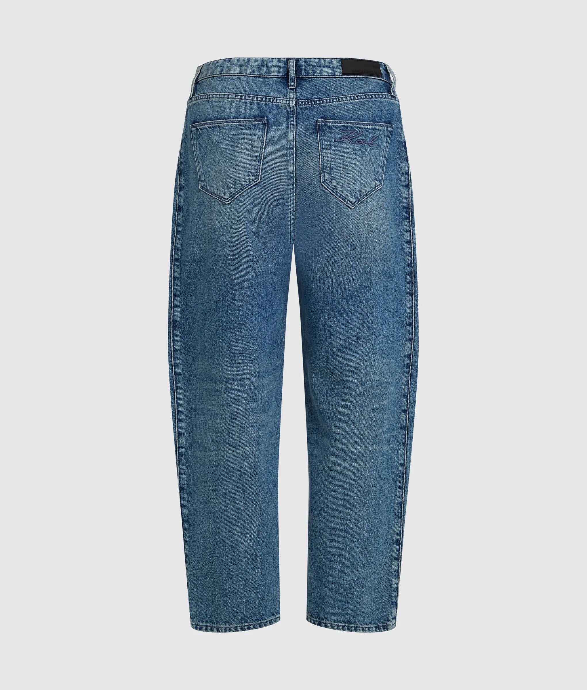 Middelhoge relaxte jeans