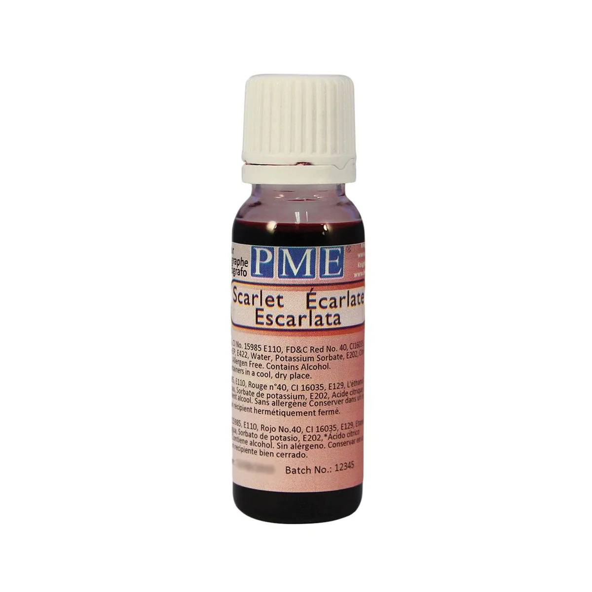 Colorant pour aérographe 25 ml - Rouge écarlate CakeSupplies