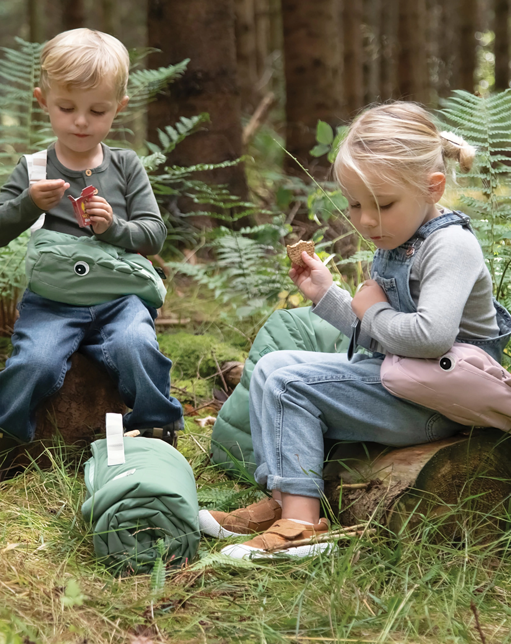 Reiseschlafsack CROCO (130x70) gesteppt in grün
