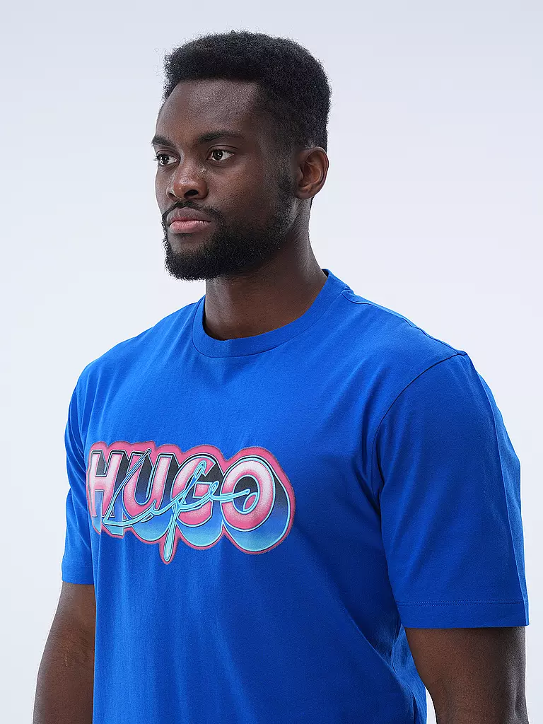 HUGO T-Shirt NILLUMI blau