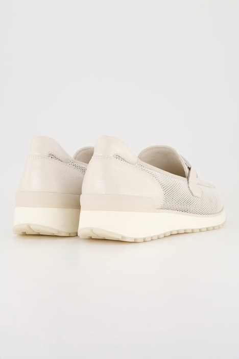 Caprice Leder-Sneaker, Wechselfußbett, Weite G