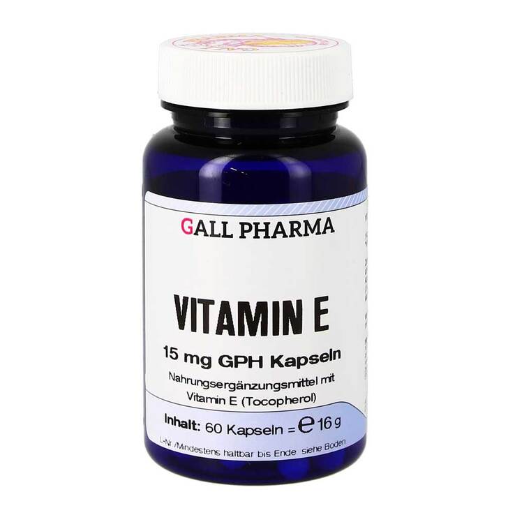 Vitamin E 15 mg GPH Kapseln, 60 St