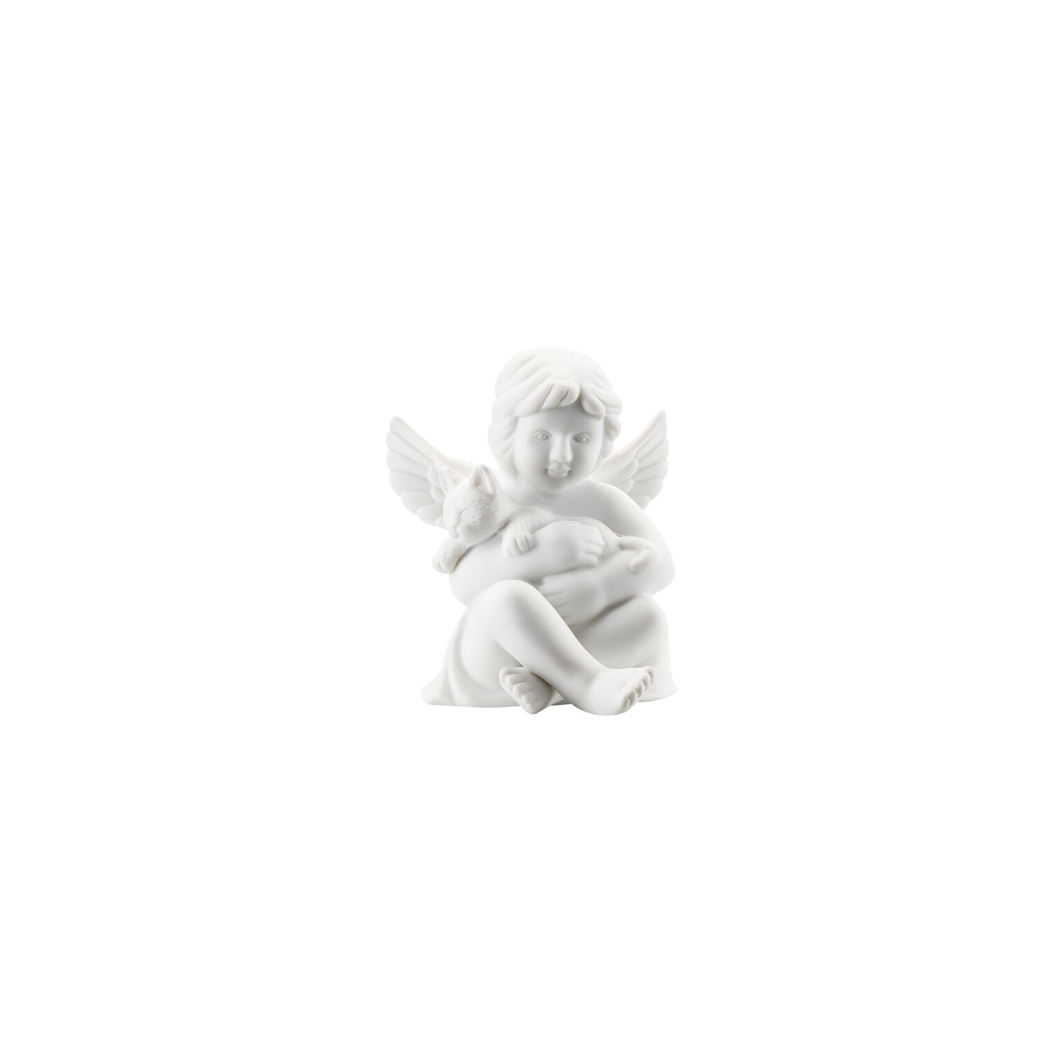 Angels Weiss matt Engel mit Katze