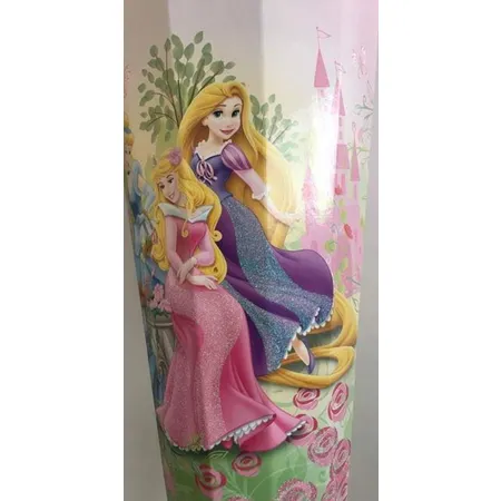 Nestler Schultüte Prinzessinen mit Glitter silbere Borde lilaner Organzaverschluß, 85 cm, 12 eckig