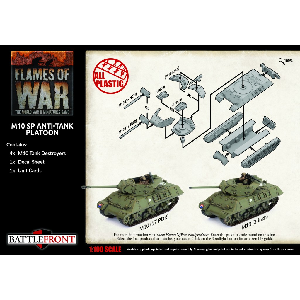 Flames of War - British - M10 SP Anti-tank Platoon