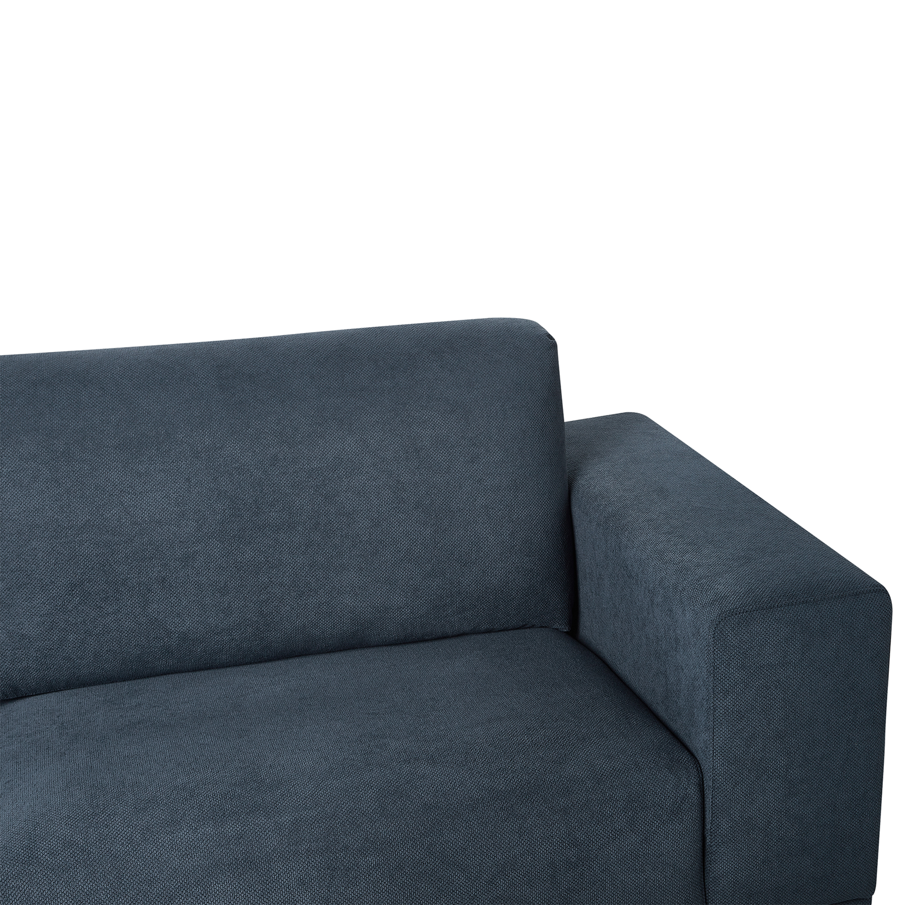 Beliani - NIVALA - Driezitsbank - Donkerblauw - Polyester
