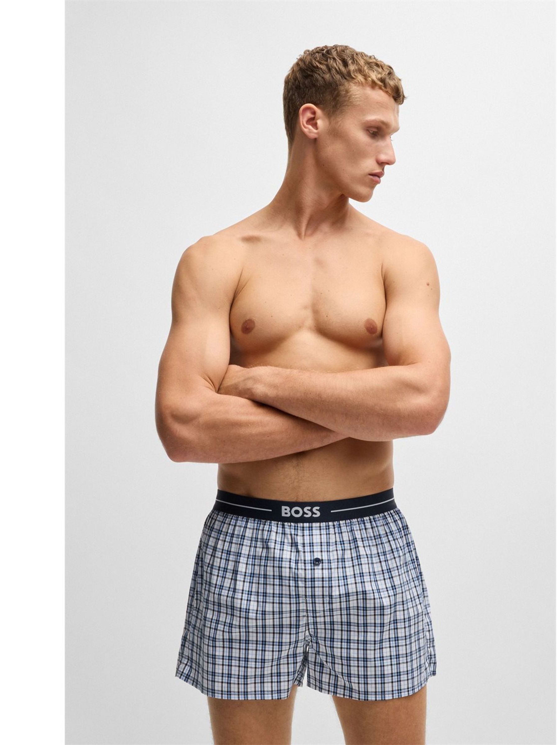 BOSS 100% Cotton Lounge Jersey Shorts 2 Pack