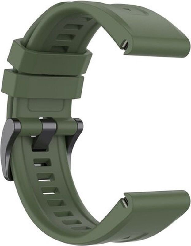 Garmin - Fenix 7s/6s/5s - Siliconen Sportbandje - Leger Groen - 42mm
