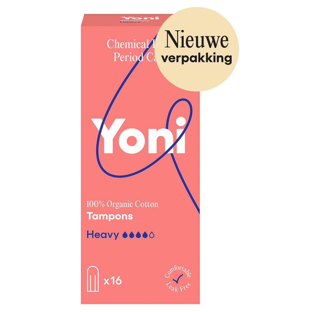 Yoni Biologisch Katoenen Tampons Heavy16 stuks