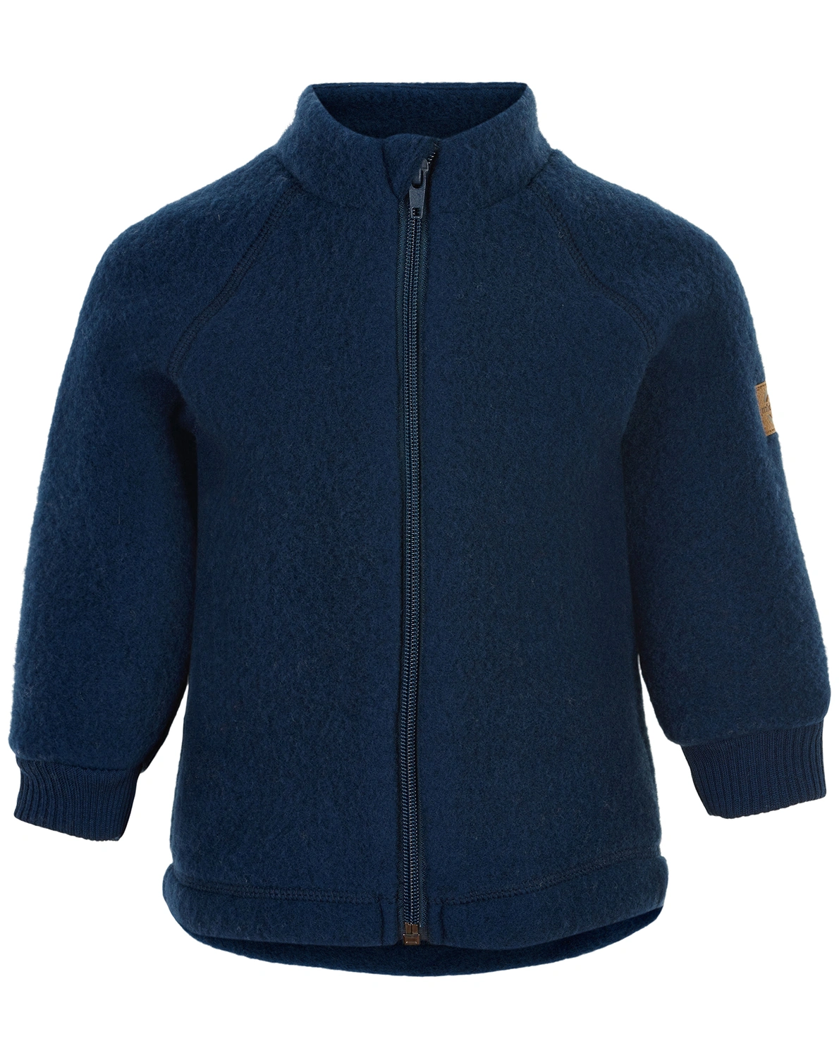 Wollfleece-Jacke MERINO JUNIOR in blue nights