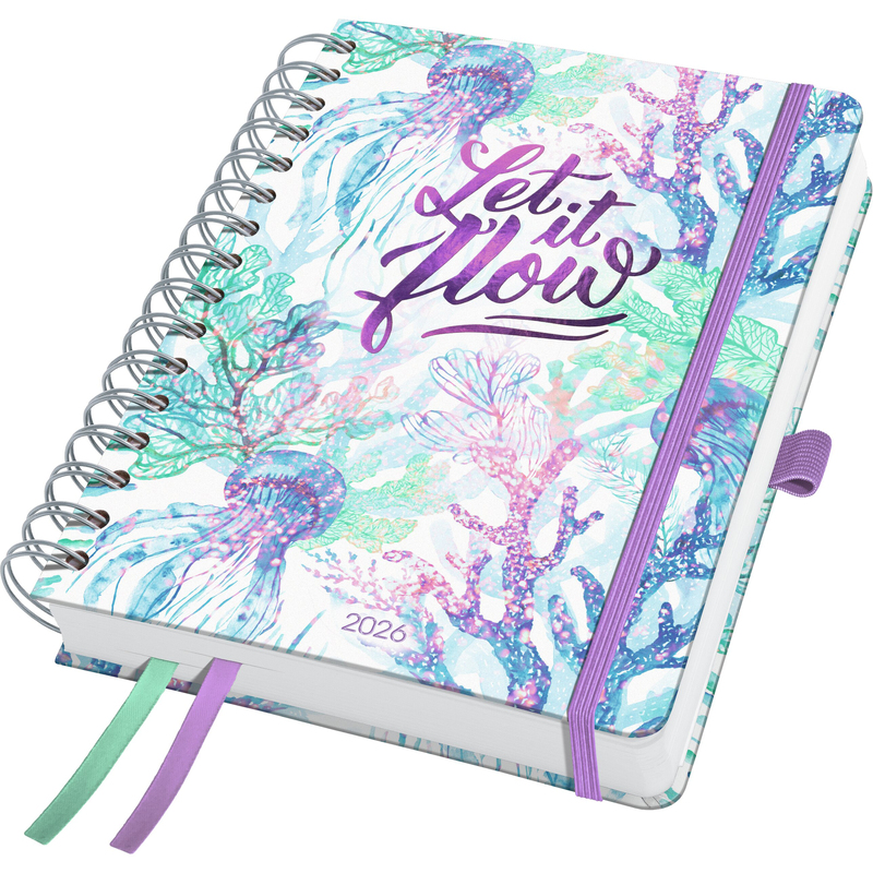 Jolie Agenda 2026 Inspire, underwater miracle, 1 Woche / 2 Seiten