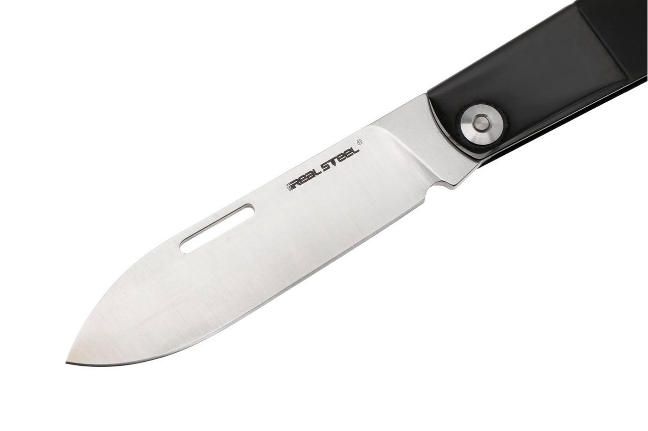 Real Steel Barlow RB-3 8341B, Satin 12C27, Black Stainless Steel zakmes