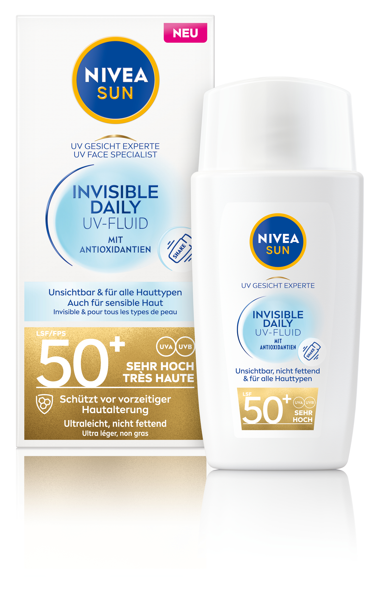 Nivea SUN UV Face Daily Fluid Invisible LSF50  Fl 40 ml