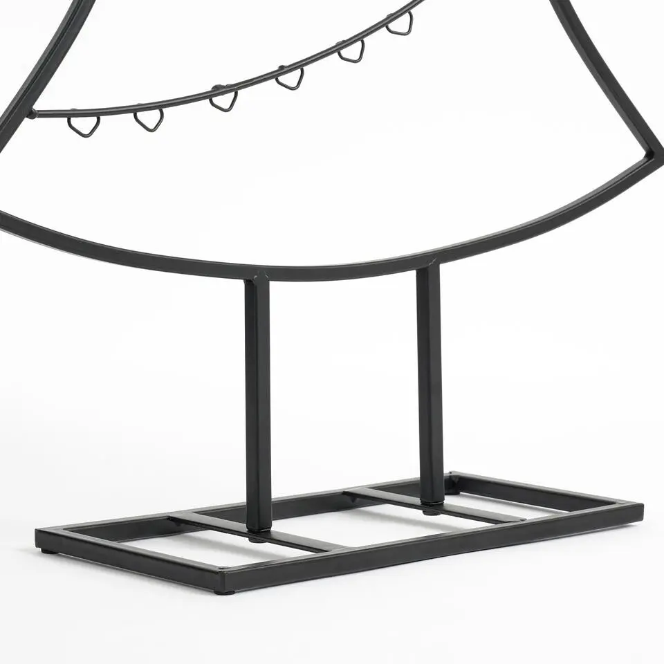 Mica Decorations Decoratie Kerstboom - L50 x B15 x H105 cm - IJzer - Zwart